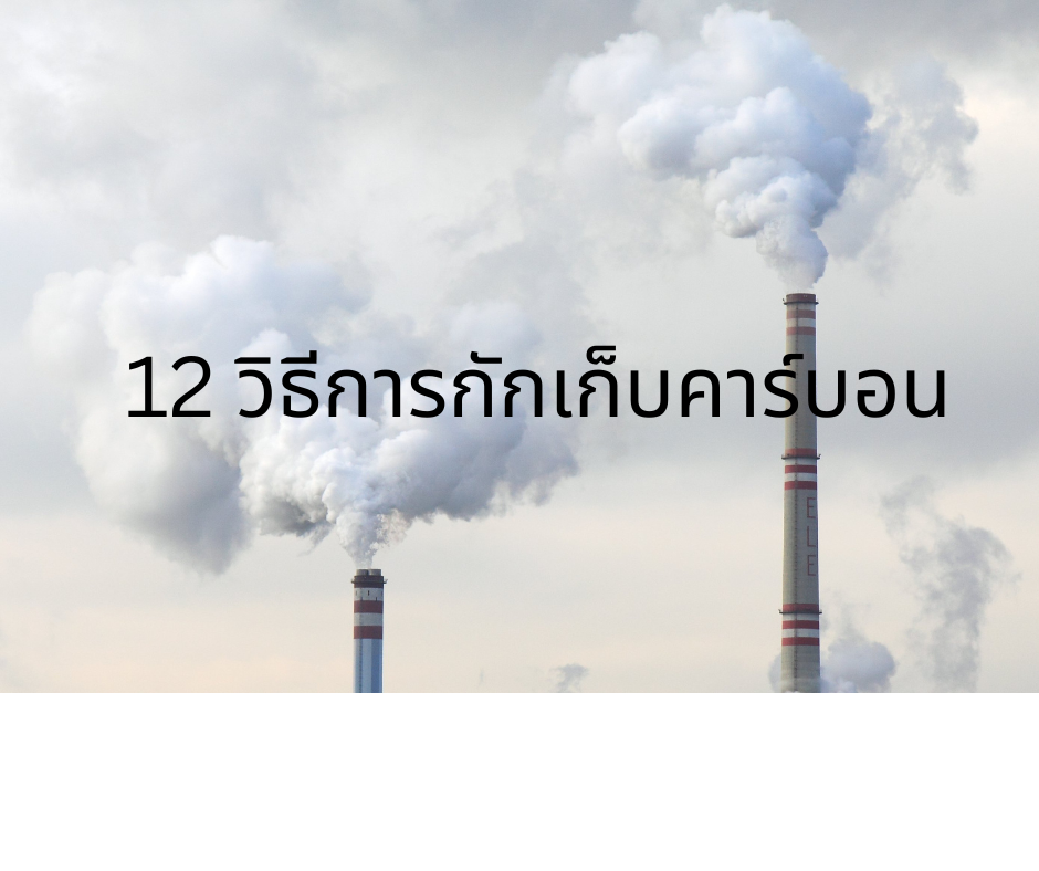 12 เทคโนโลยี กักเก็บคาร์บอน